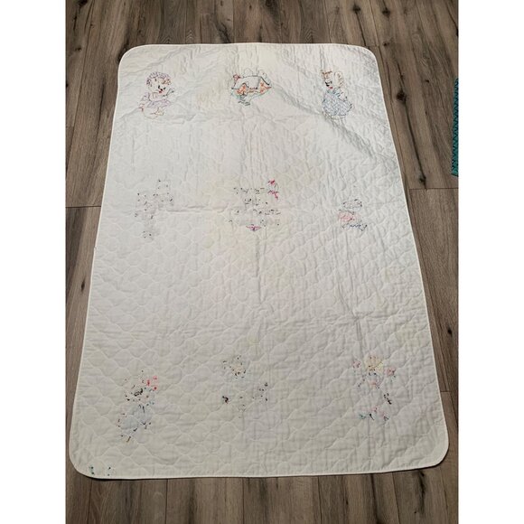 Handmade Once Upon a Time There Were Three Bears Quilted HandStitched Needle Poi - Picture 11 of 13